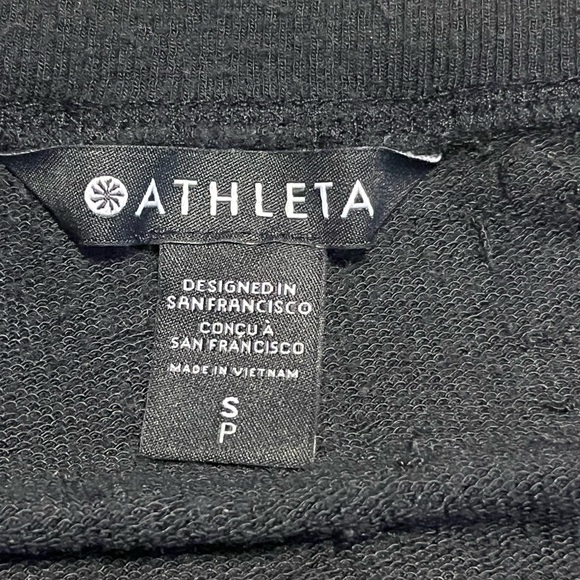 Athleta Coaster Luxe Recover Sweatshirt- Black – Size Small 🖤 - Picture 3 of 6